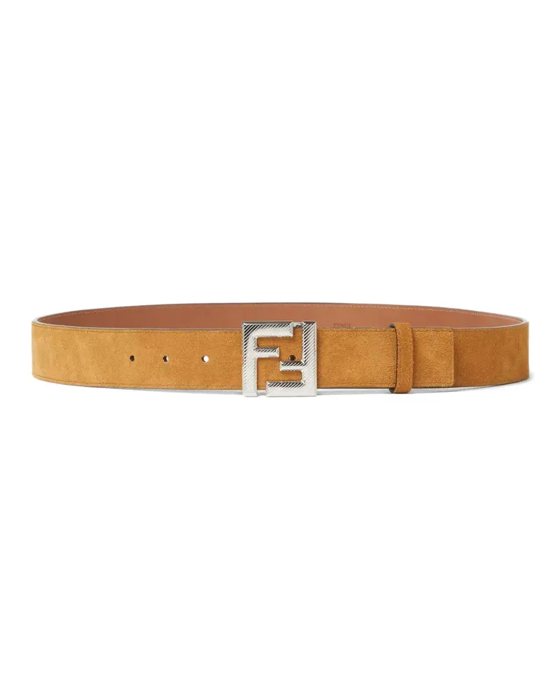 Fendi Square FF-buckle belt - Nude Nude