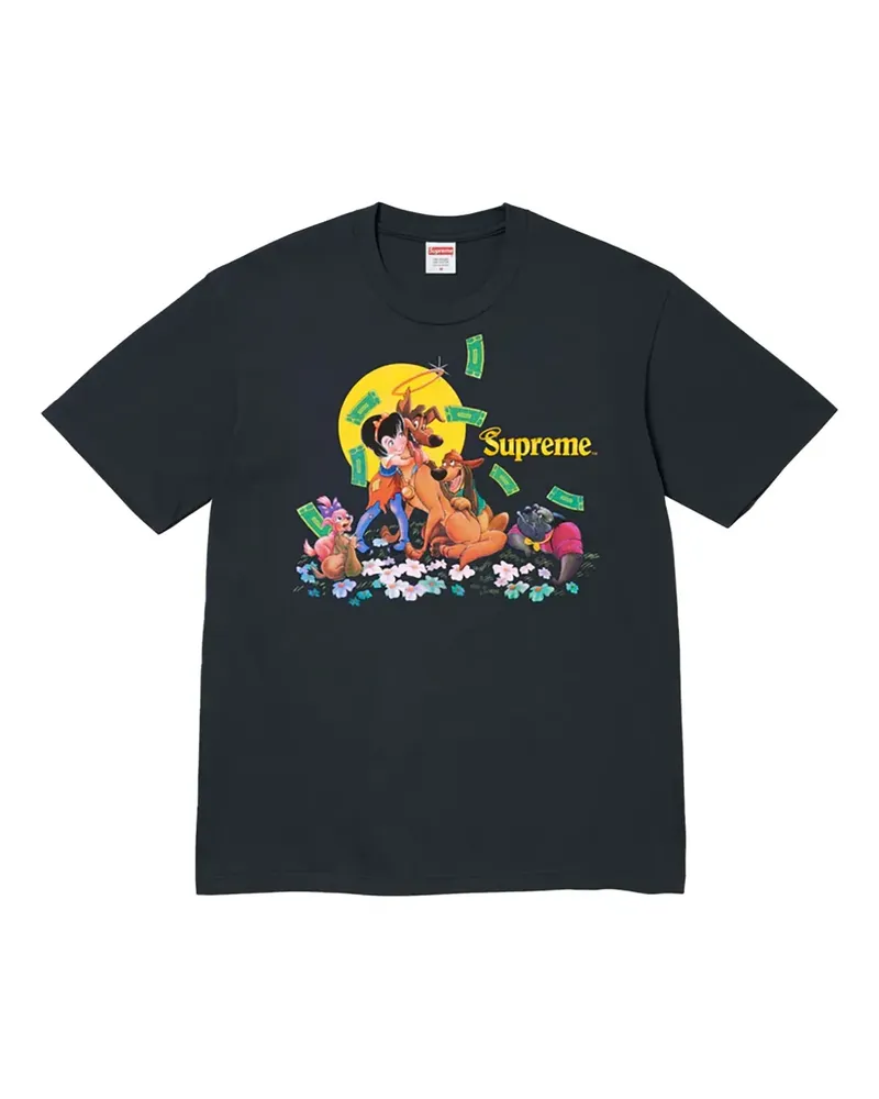 Supreme Being All Dogs Go to Heaven T-Shirt - Schwarz Schwarz