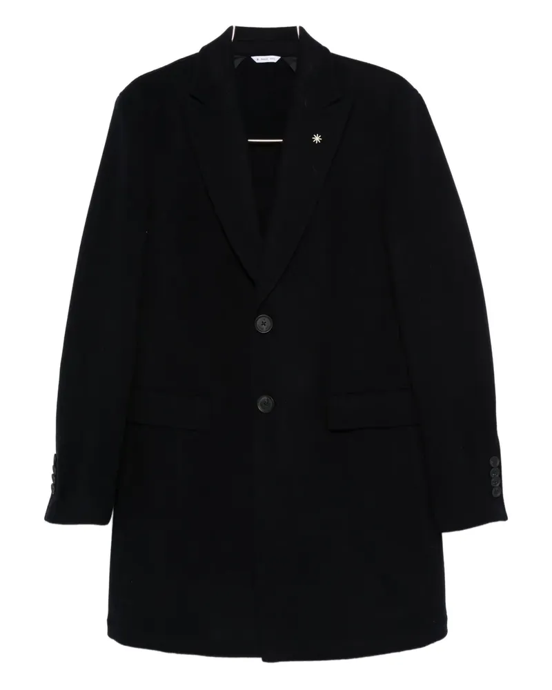 Manuel Ritz Nuvola single-breasted coat - Blau Blau