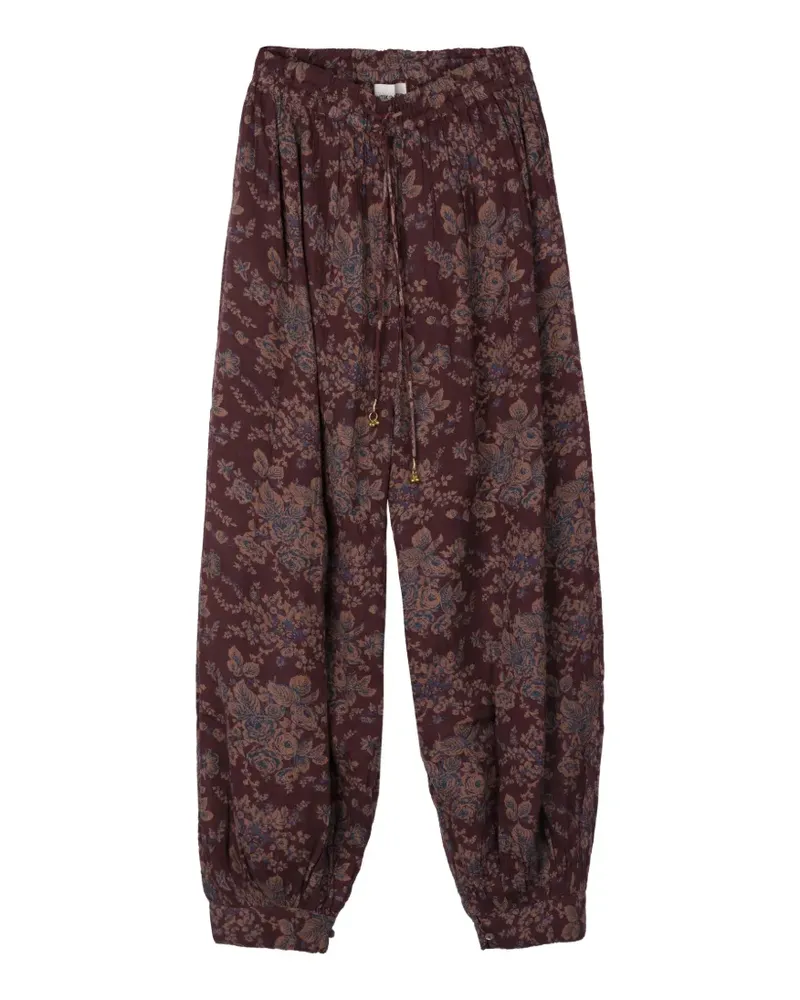 Antik Batik Cinzo Sarouel floral-print trousers - Braun Braun