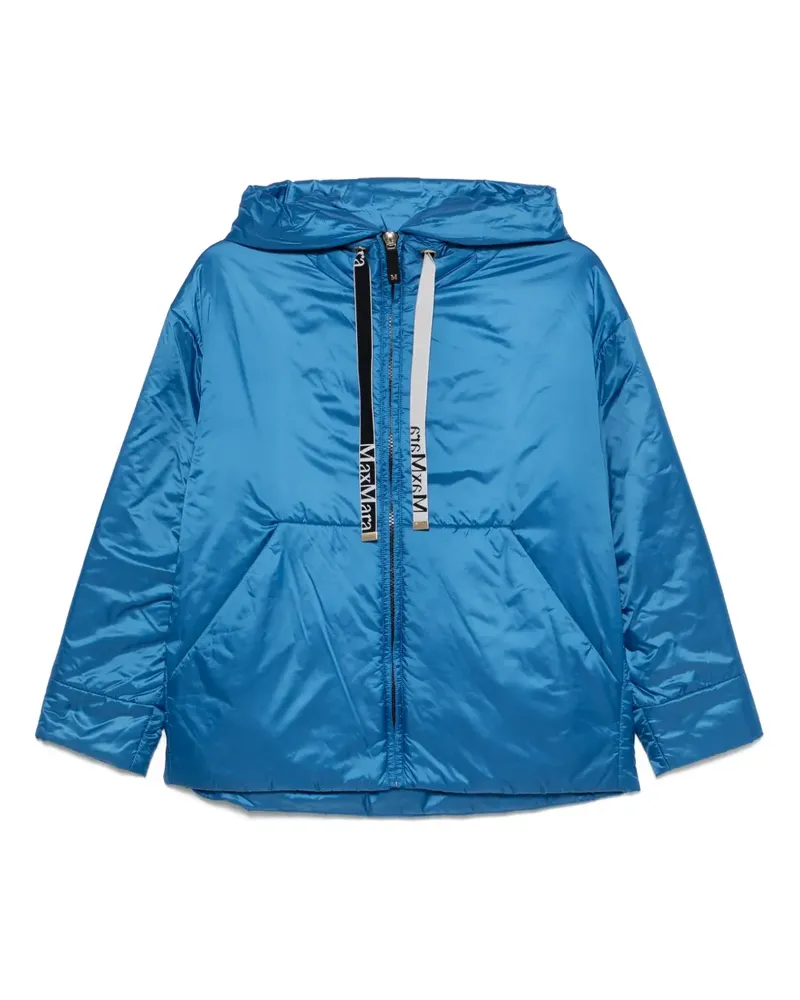 Max Mara Jacke mit Kapuze - Blau Blau