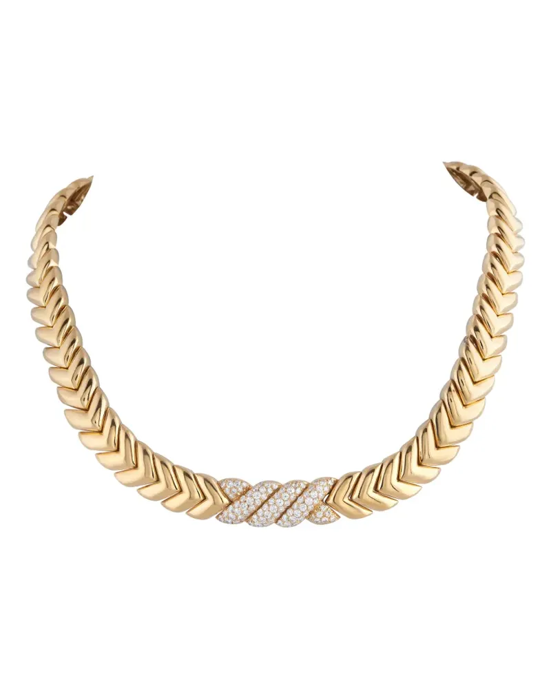 Van Cleef & Arpels diamond chevron necklace - Gold Gold