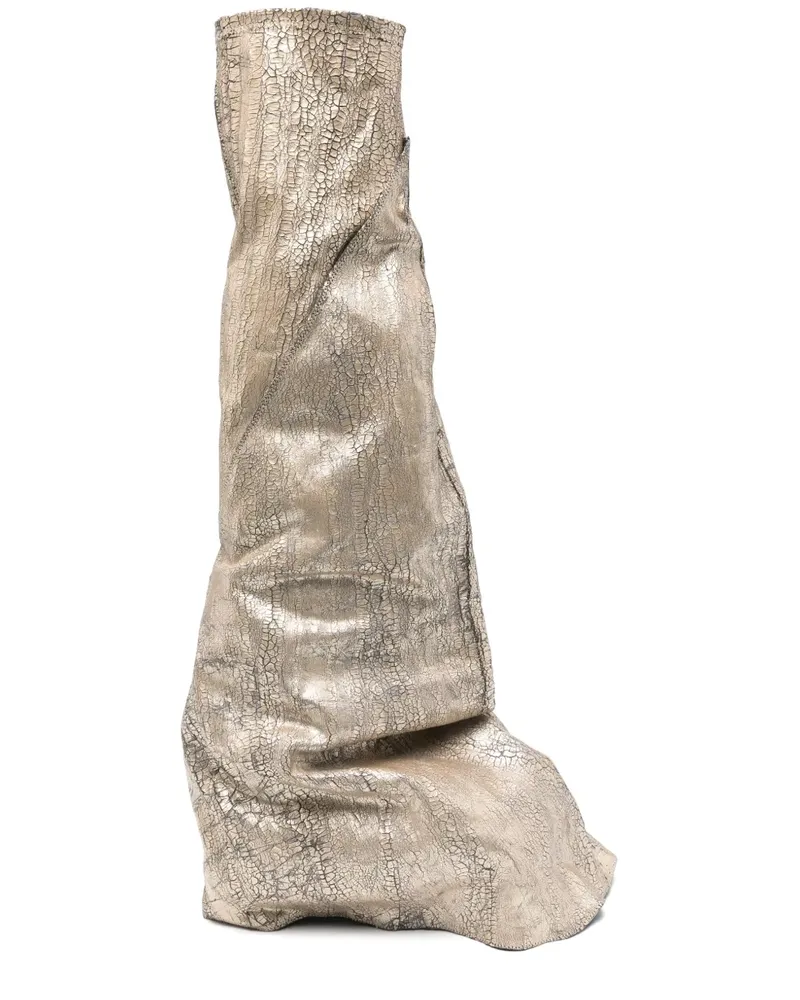 DRKSHDW by Rick Owens Fetish Stiefel - Gold Gold