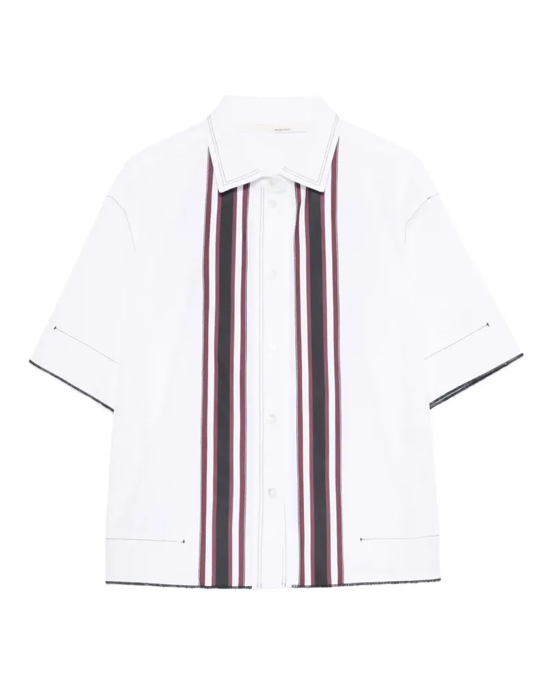 TELA Gimmy striped shirt - Weiß Weiß