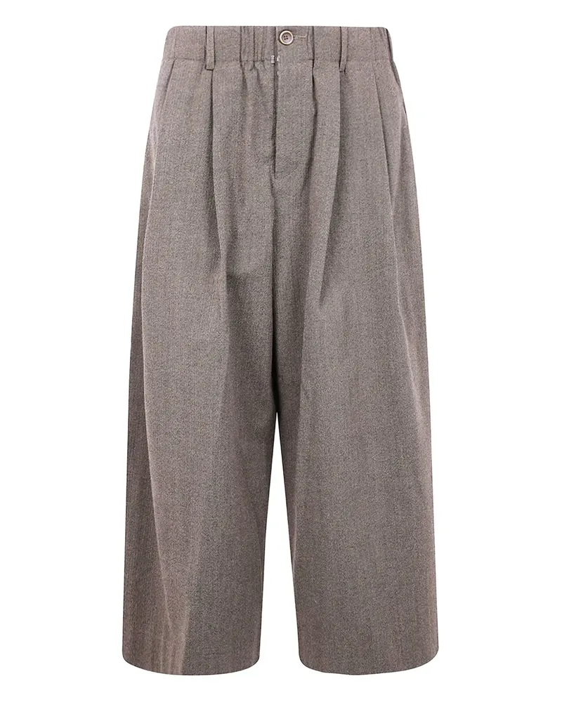 Uma Wang Hose mit Bundfalten - Grau Grau
