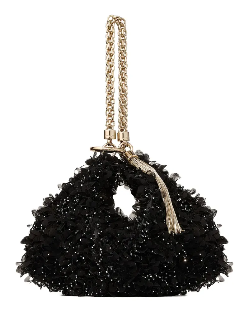 Jimmy Choo Callie Clutch mit Kristallen - Schwarz Schwarz