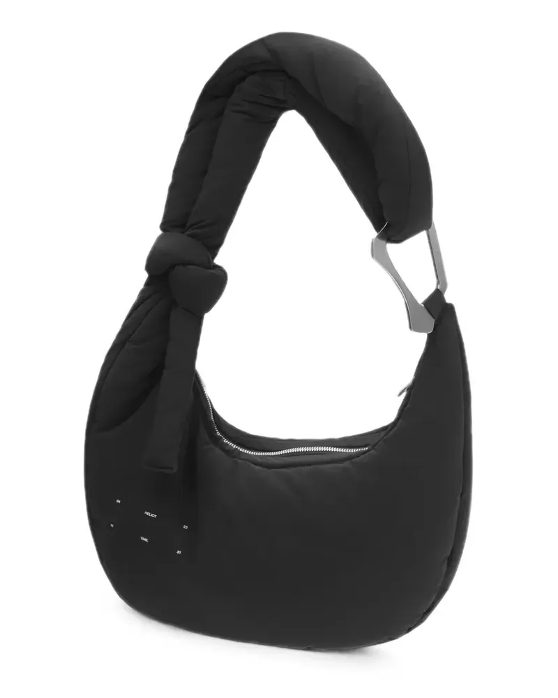 Heliot Emil Wattierter Mini-Tote Bag mit Karabiner - Schwarz Schwarz