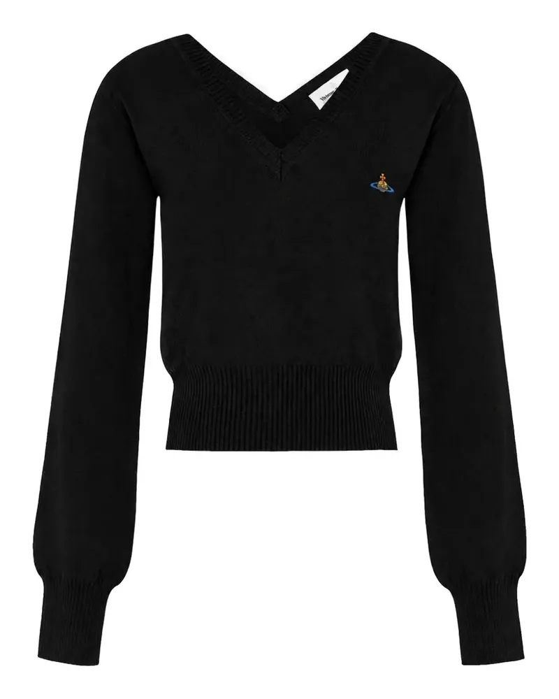 Vivienne Westwood Beatrice V-neck sweater - Schwarz Schwarz