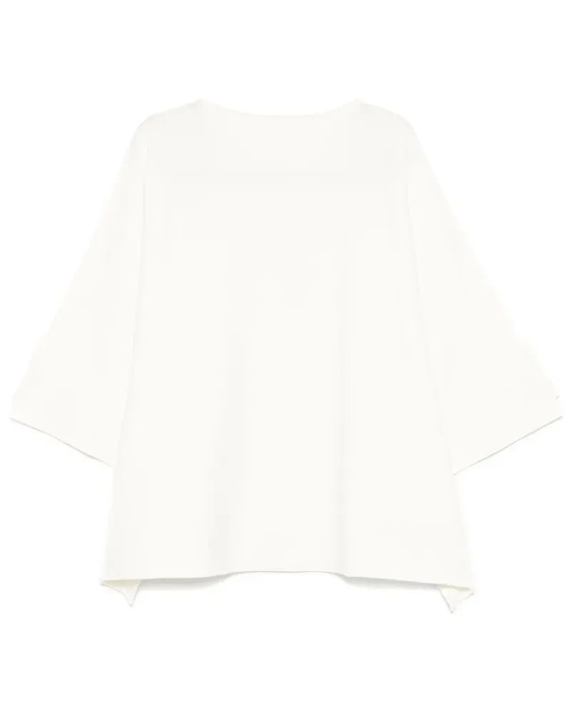 Issey Miyake Square Rib AP Pullover - Weiß Weiß