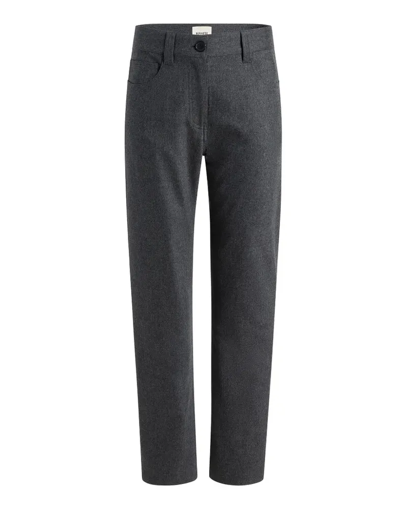 KHAITE Callum Hose mit Knöpfen - Grau Grau