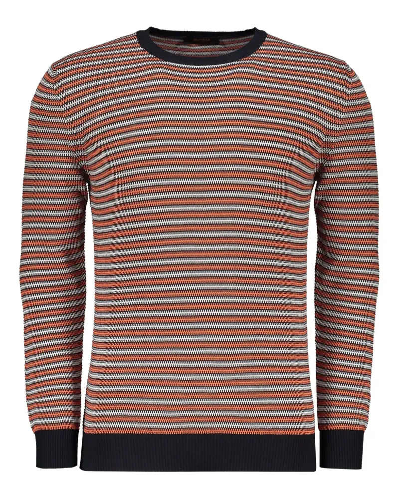 MOORER Klassischer Pullover - Orange Orange