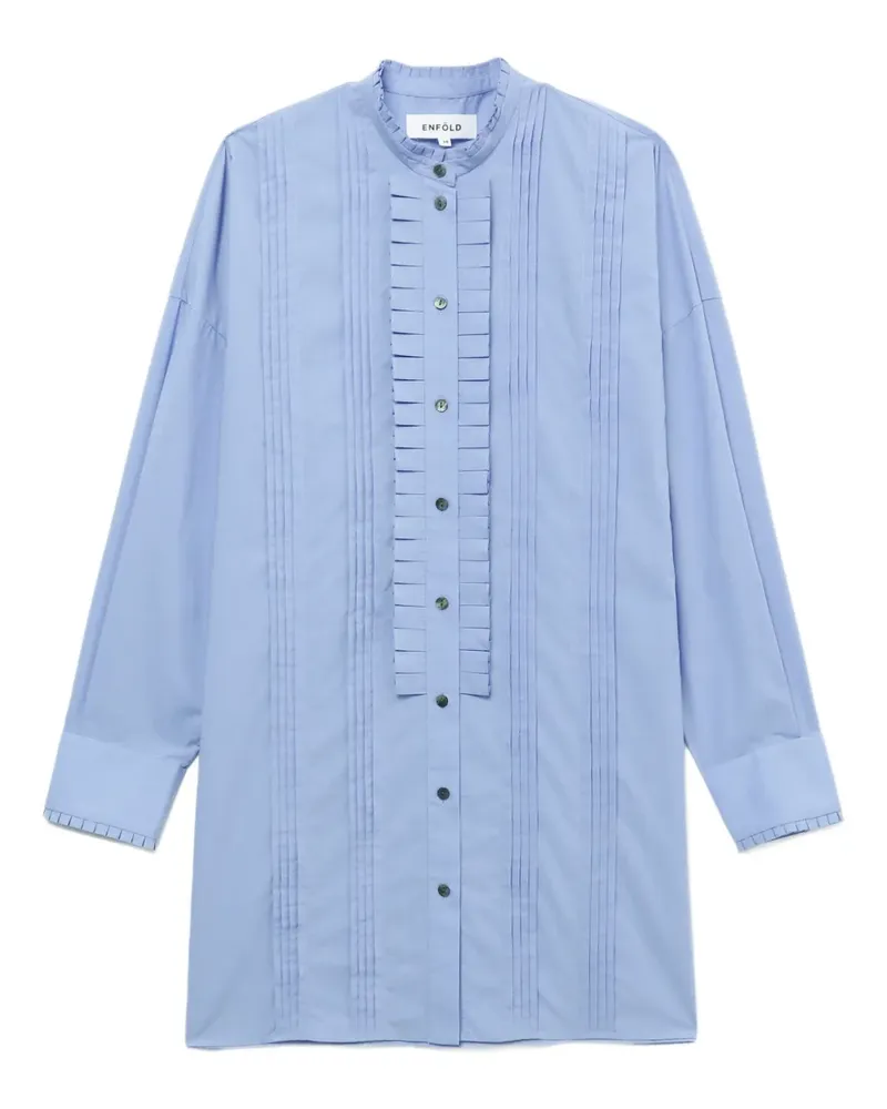 ENFÖLD Hemd mit Falten - Blau Blau