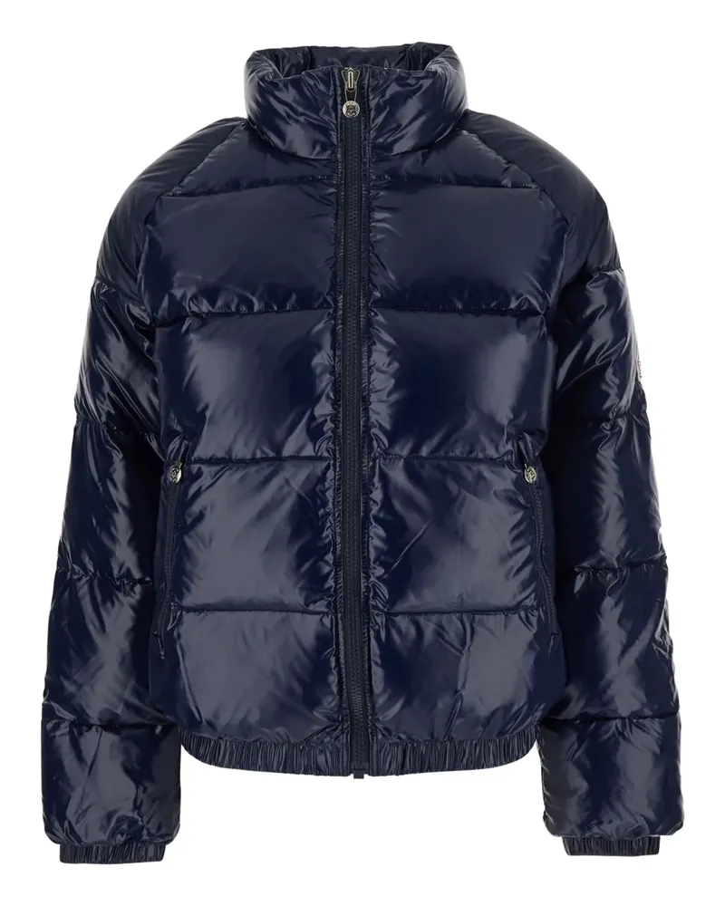 Pyrenex logo-patch quilted jacket - Blau Blau