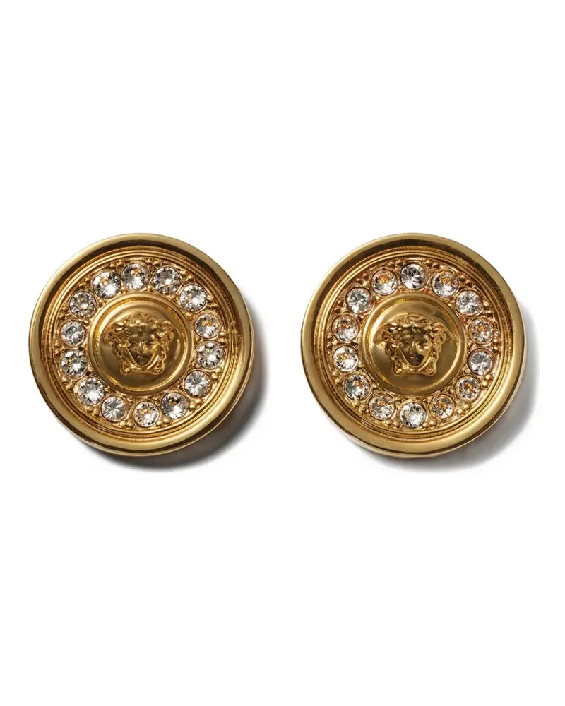 Versace Medusa Kristall-Ohrringe - Gold Gold