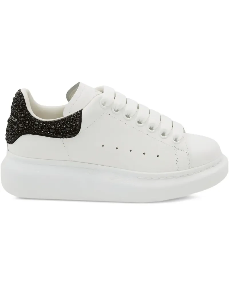 Alexander McQueen Oversized Plateau-Sneakers mit Kristallen - Weiß Weiß