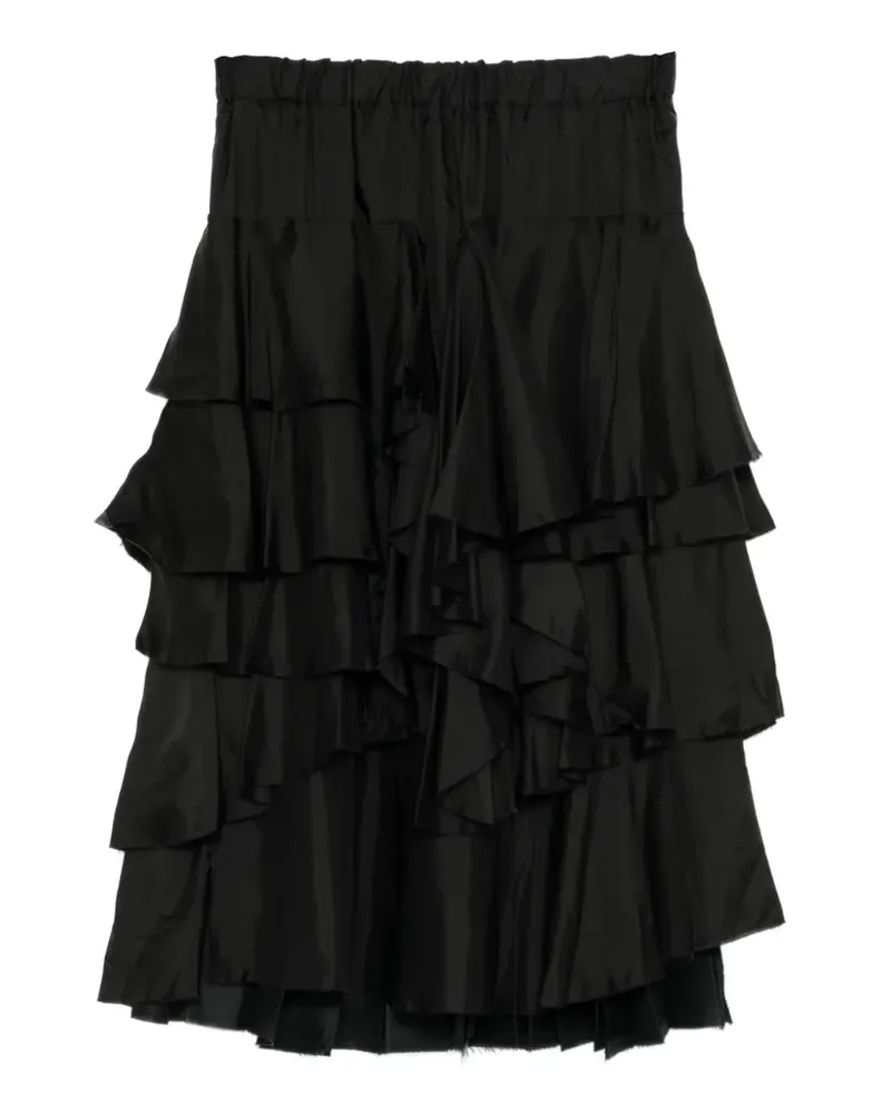 Comme des Garçons frilled skirt - Schwarz Schwarz