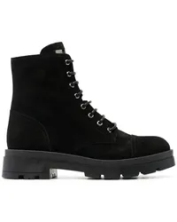 Giuseppe Zanotti Rombos Military-Stiefel aus Wildleder Schwarz