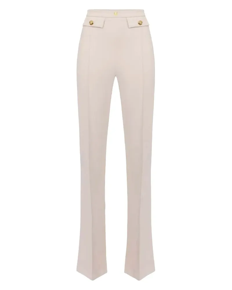 Elisabetta Franchi Hose mit Knöpfen - Nude Nude