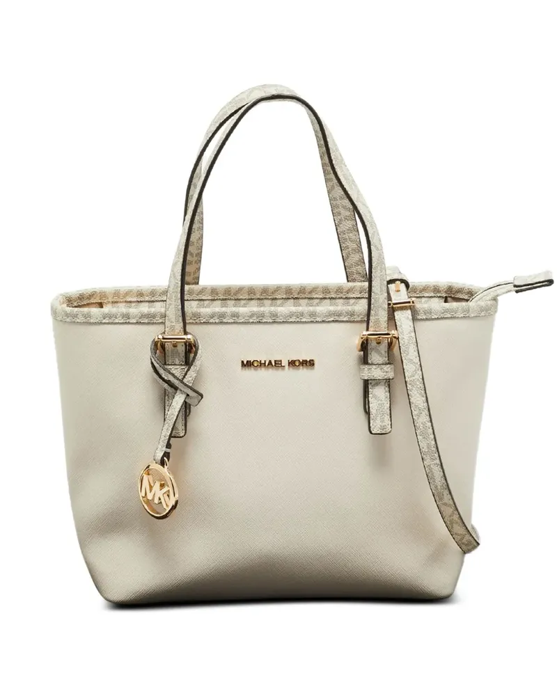 Michael Kors Shopper mit Logo-Print - Weiß Weiß