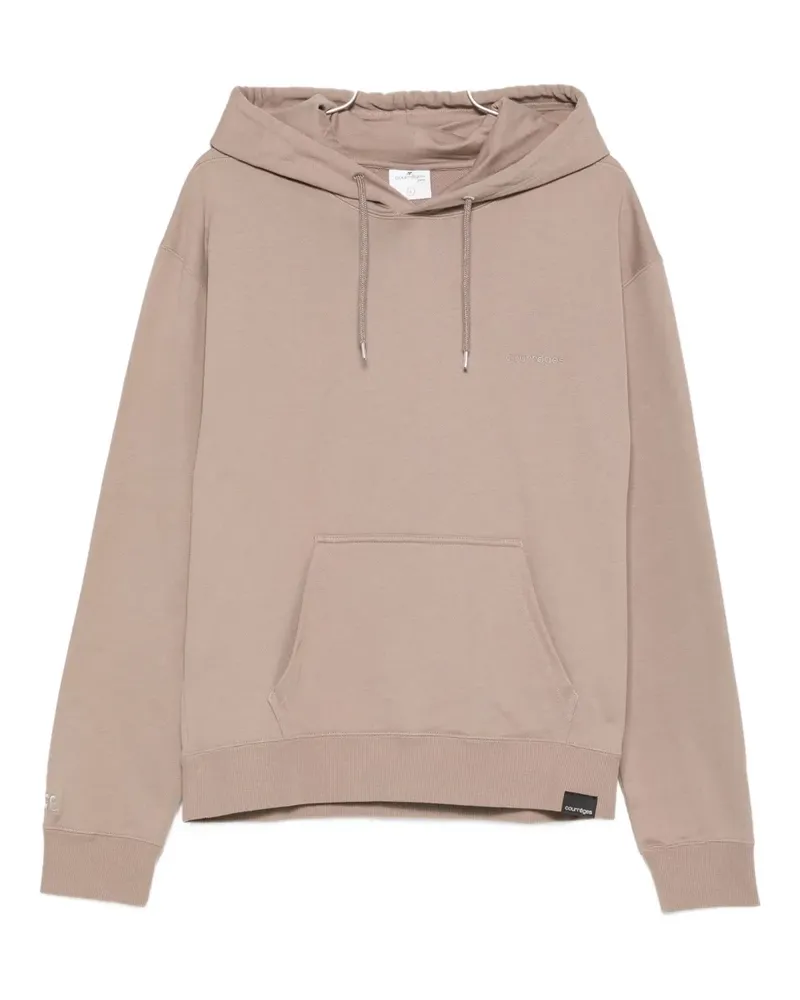 Courrèges Hoodie mit Tasche - Braun Braun