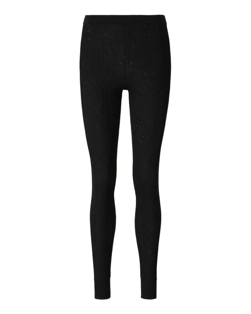 Tom Ford sequin-embellished ribbed-knit trousers - Schwarz Schwarz