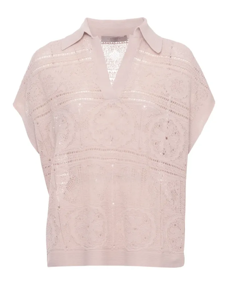 D.EXTERIOR crocheted blouse - Nude Nude