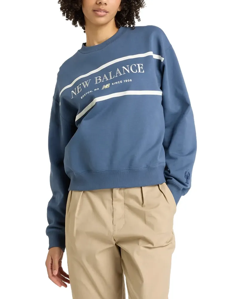 New Balance Athletics Nautical round-neck sweatshirt - Blau Blau