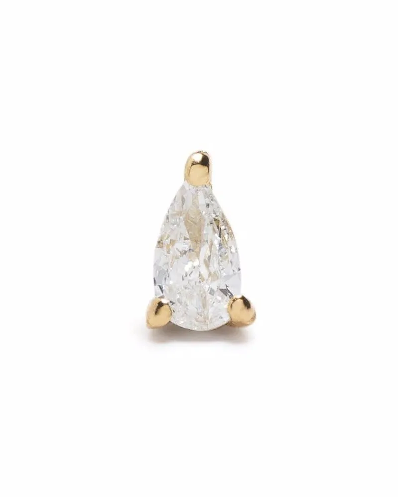 DJULA 18kt Peer Solo Gelbgoldohrring mit Diamanten Gold
