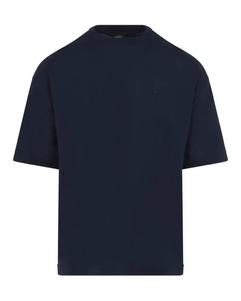 Kiton logo-embroidered T-shirt - Blau Blau