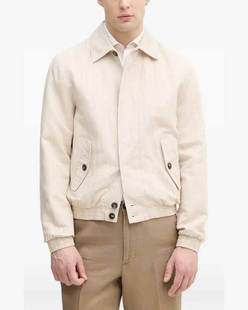 Benetton linen-blend jacket - Nude Nude