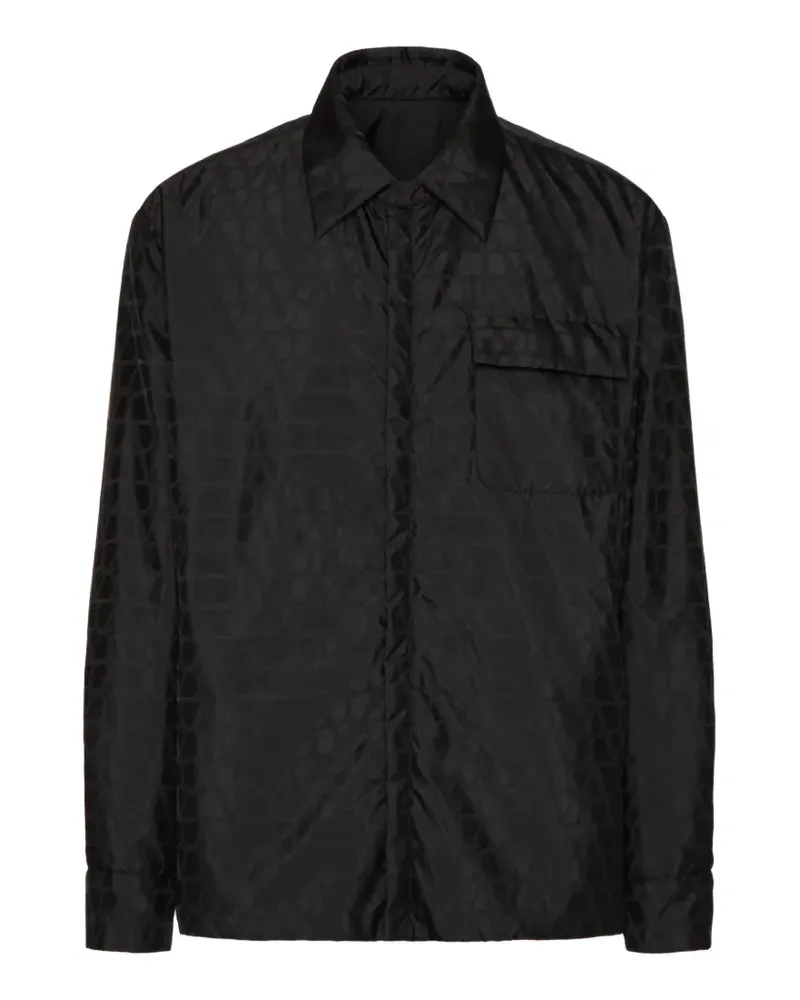 Valentino Garavani Wendbare Toile Iconographe Jacke - Schwarz Schwarz