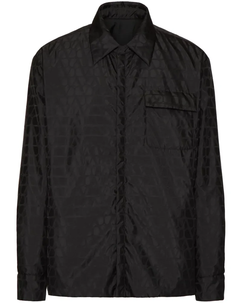 Valentino Garavani Wendbare Toile Iconographe Jacke - Schwarz Schwarz