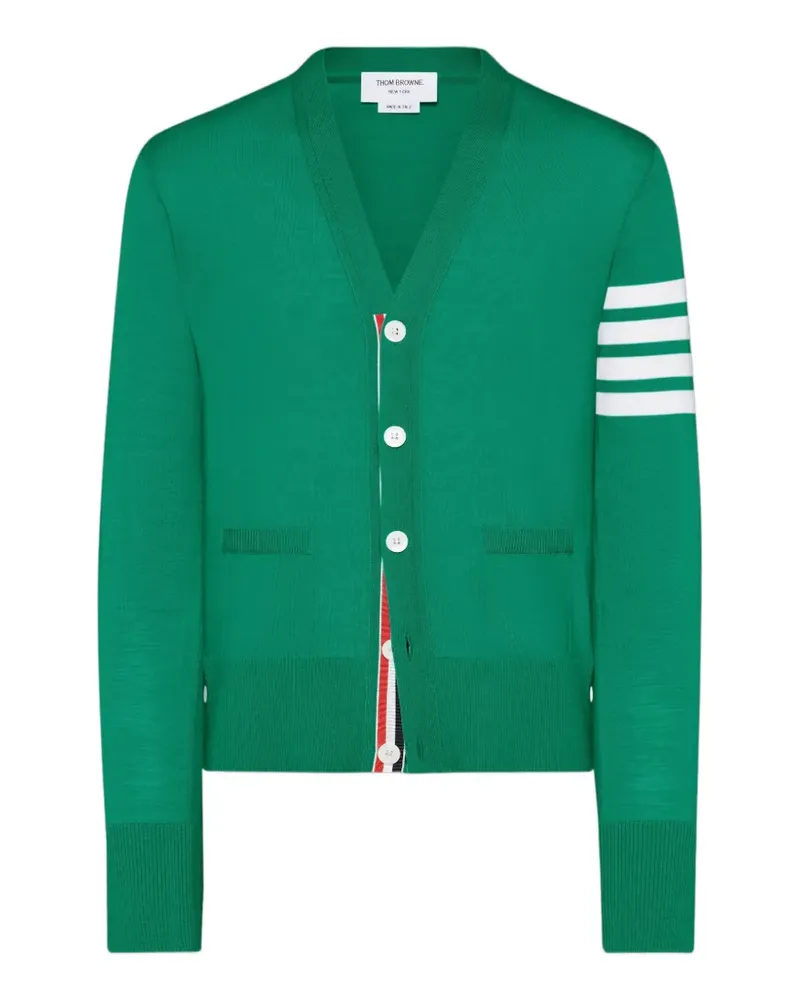 Thom Browne Cardigan mit V-Ausschnitt - Grün Grün