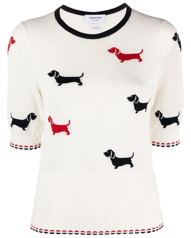 Thom Browne Hector Icon Pullover - Weiß Weiß
