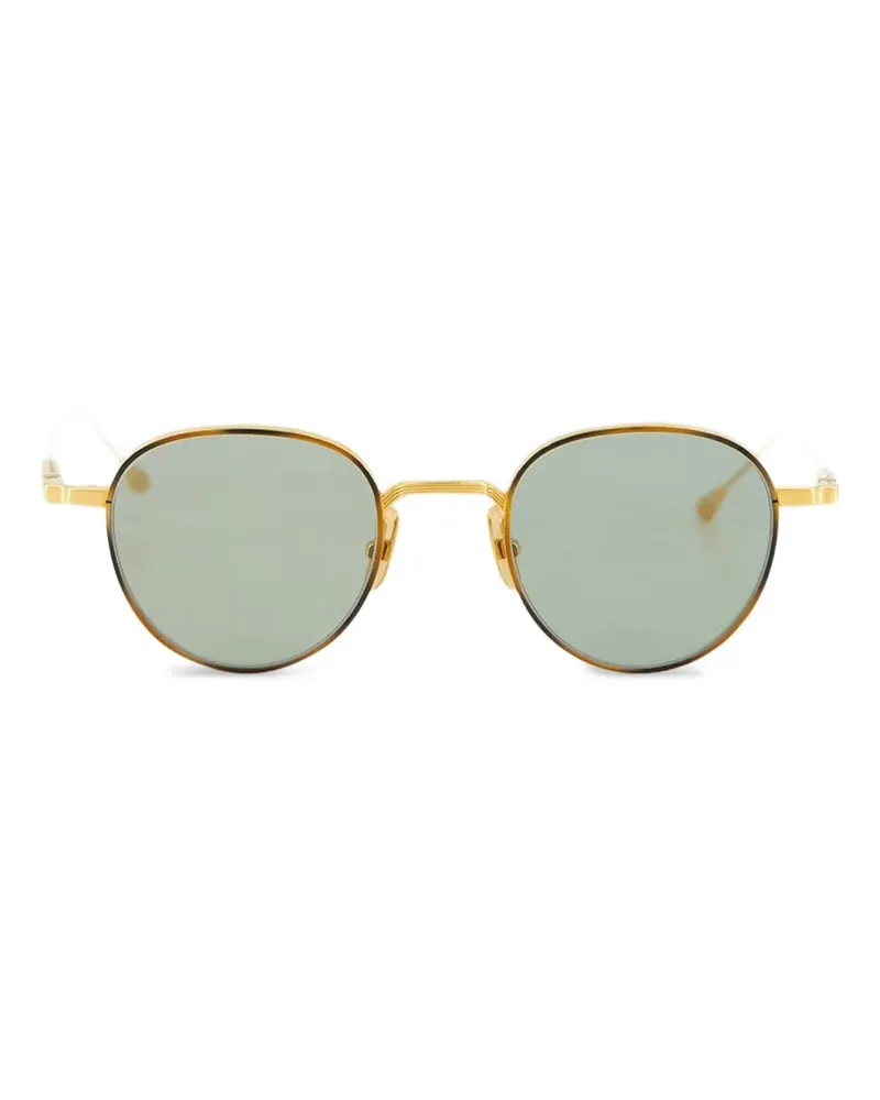 Lunetterie Générale Sonnenbrille mit ovalem Gestell - Gold Gold
