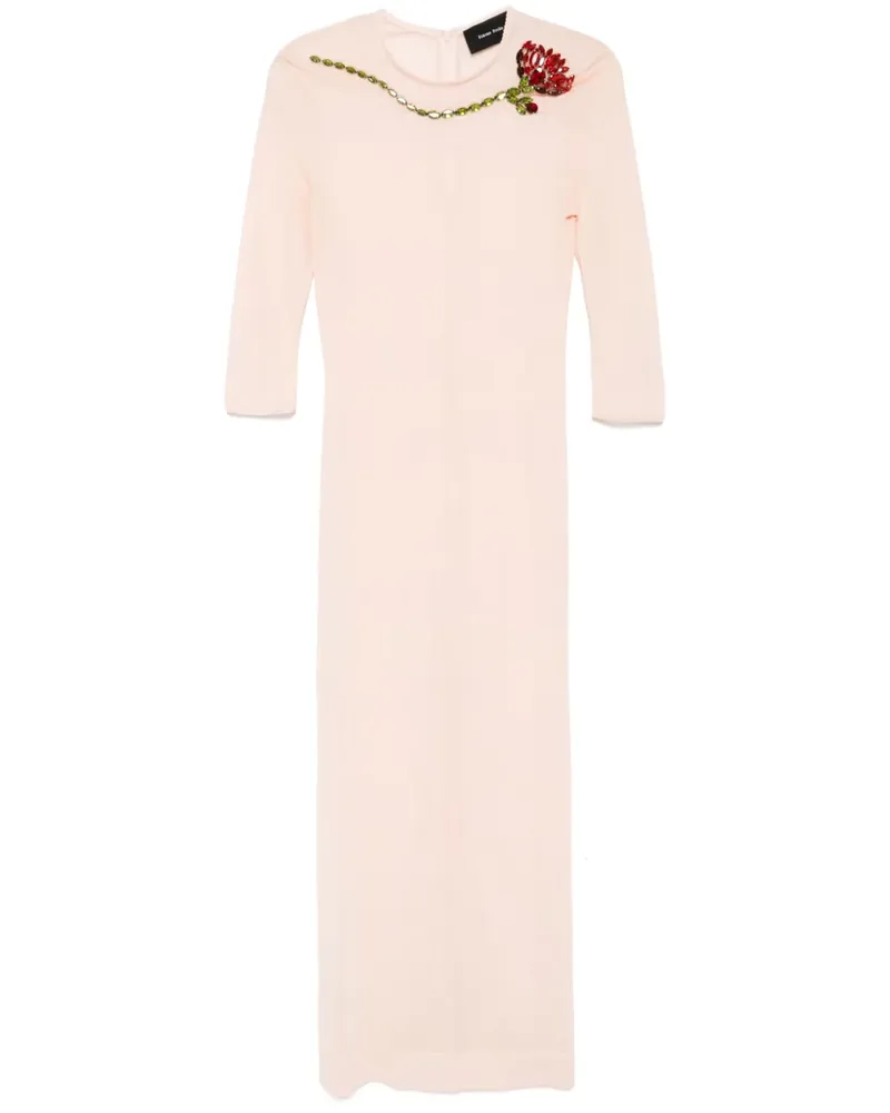 Simone Rocha Kleid aus Mesh - Orange Orange