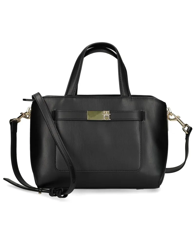 Tommy Hilfiger Heritage Satchel-Tasche - Schwarz Schwarz