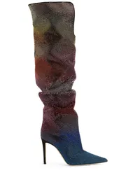 Giuseppe Zanotti Metallische Gala Caleido Stiefel Schwarz