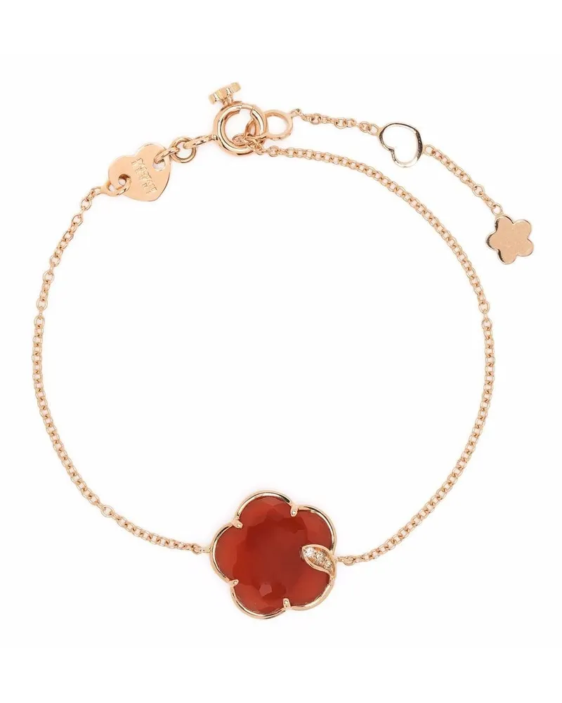Pasquale Bruni 18kt Petit Joli Rotgoldarmband mit Diamanten - Rosa Rosa