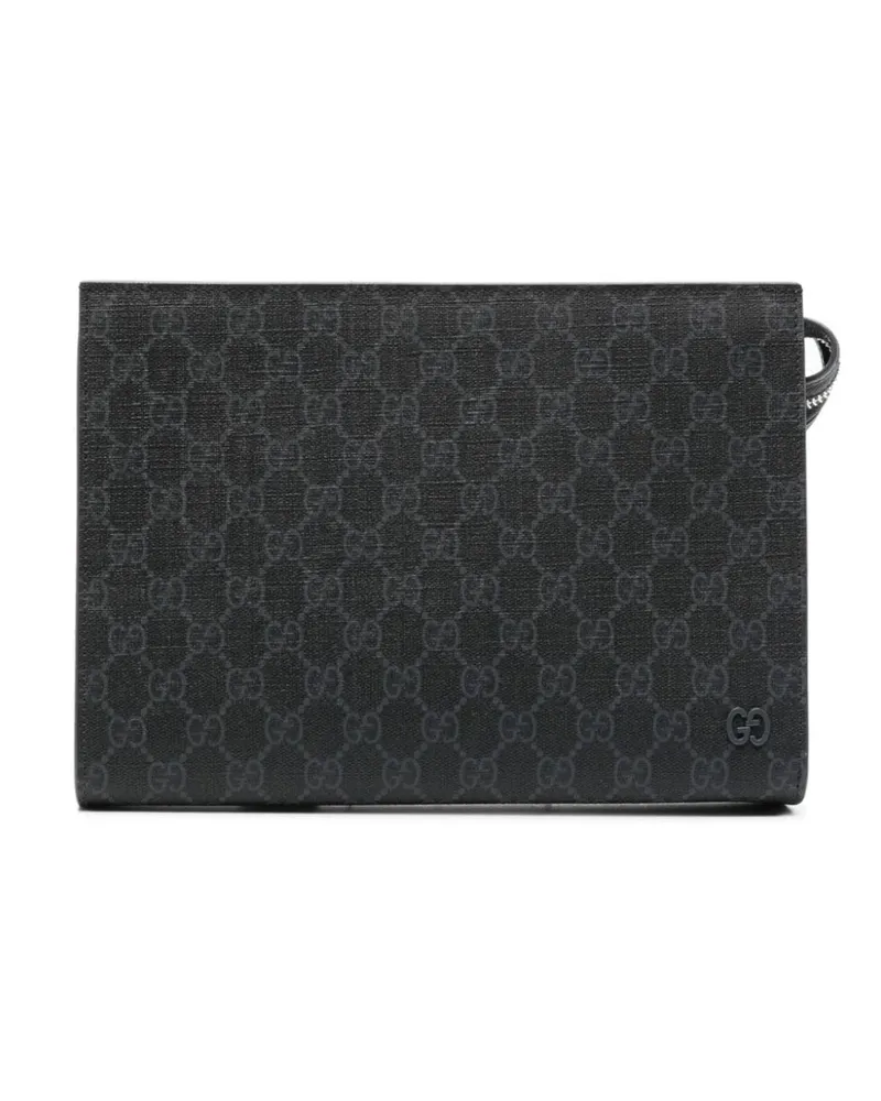 Gucci Clutch aus GG Supreme-Canvas - Blau Blau