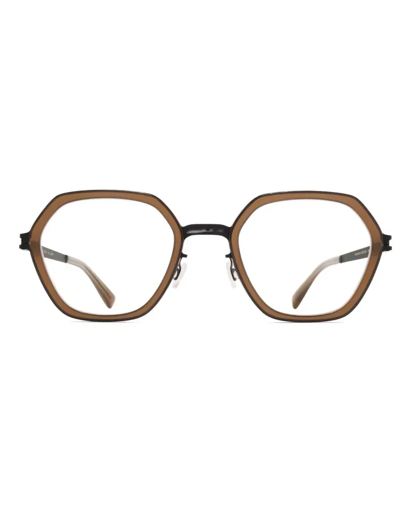 Mykita Solene Brille mit geometrischem Gestell - Schwarz Schwarz