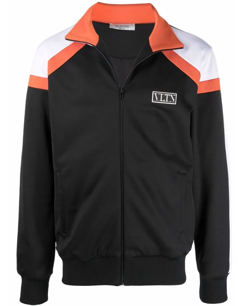 Valentino Garavani Jacke mit Logo-Schild - Schwarz Schwarz