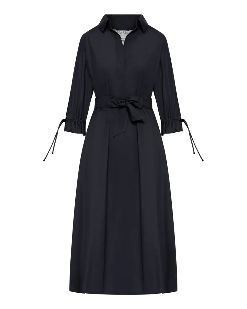 Max Mara Kleid mit Kragen - Schwarz Schwarz