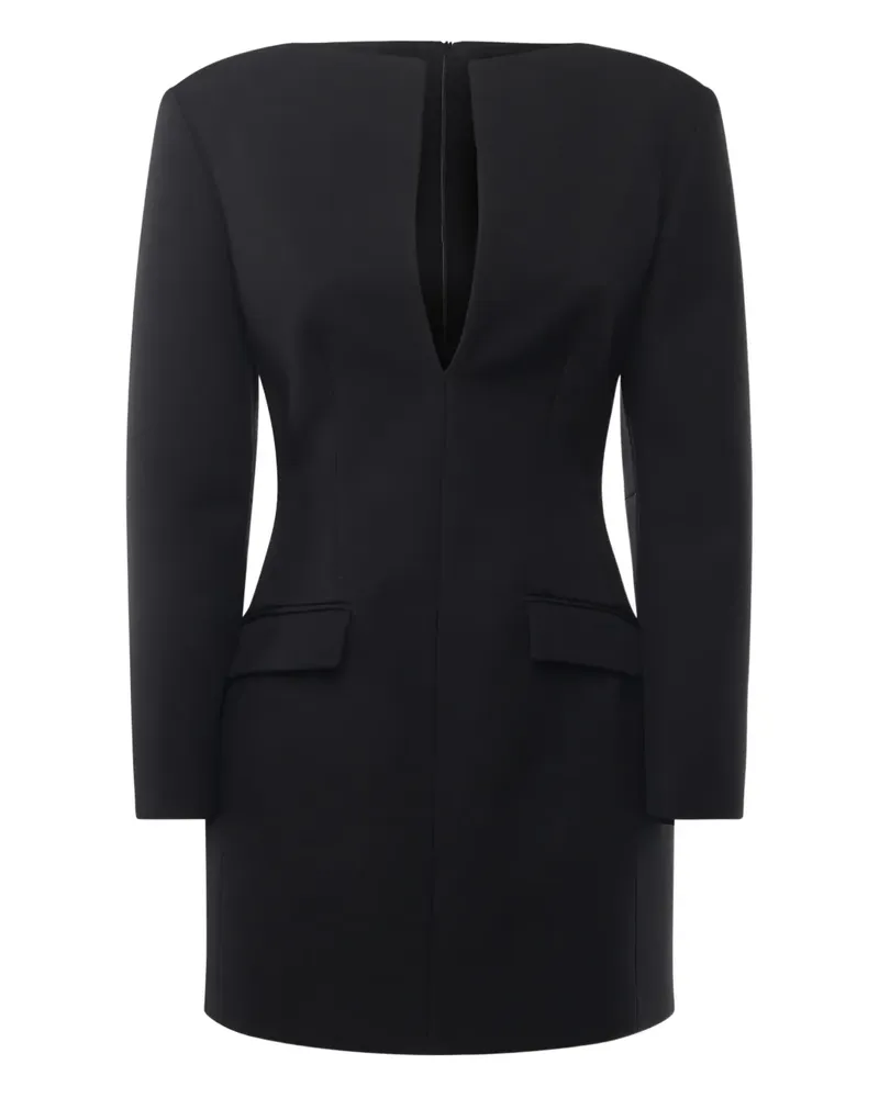 ANDAMANE plunge pocket dress - Schwarz Schwarz