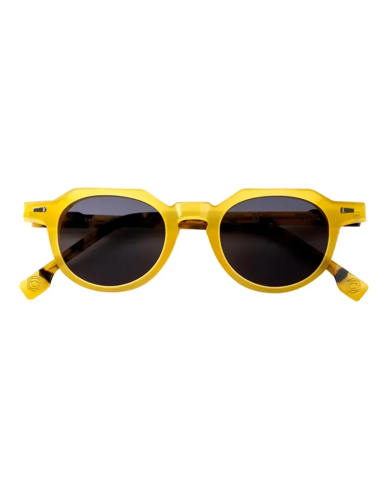 Kyme Lars Sonnenbrille mit geometrischem Gestell - Gelb Gelb