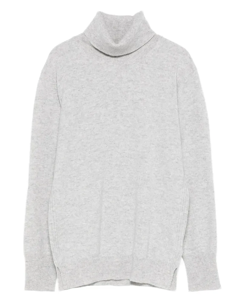 Purotatto Pullover mit Rollkragen - Grau Grau