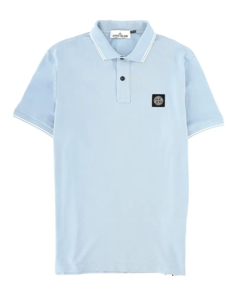 Stone Island Poloshirt mit Knöpfen - Blau Blau