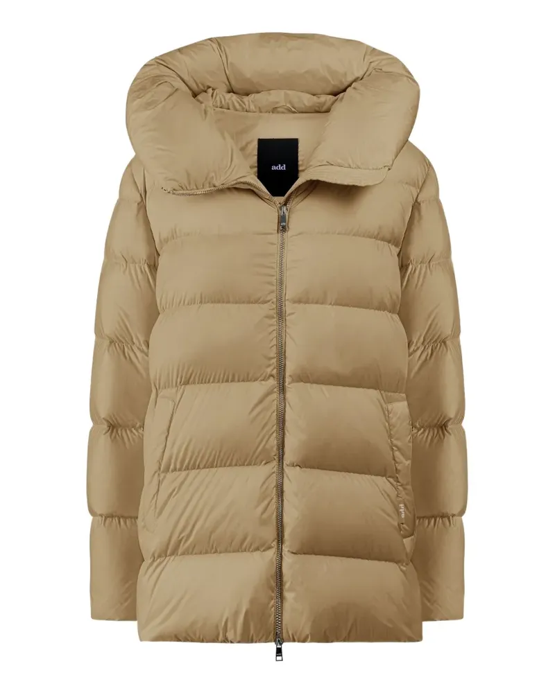 ADD quilted hooded puffer jacket - Nude Nude