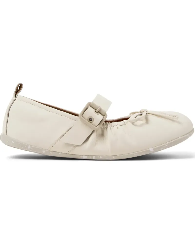 Camper Wabi Ballerinas mit Schnalle - Weiß Weiß