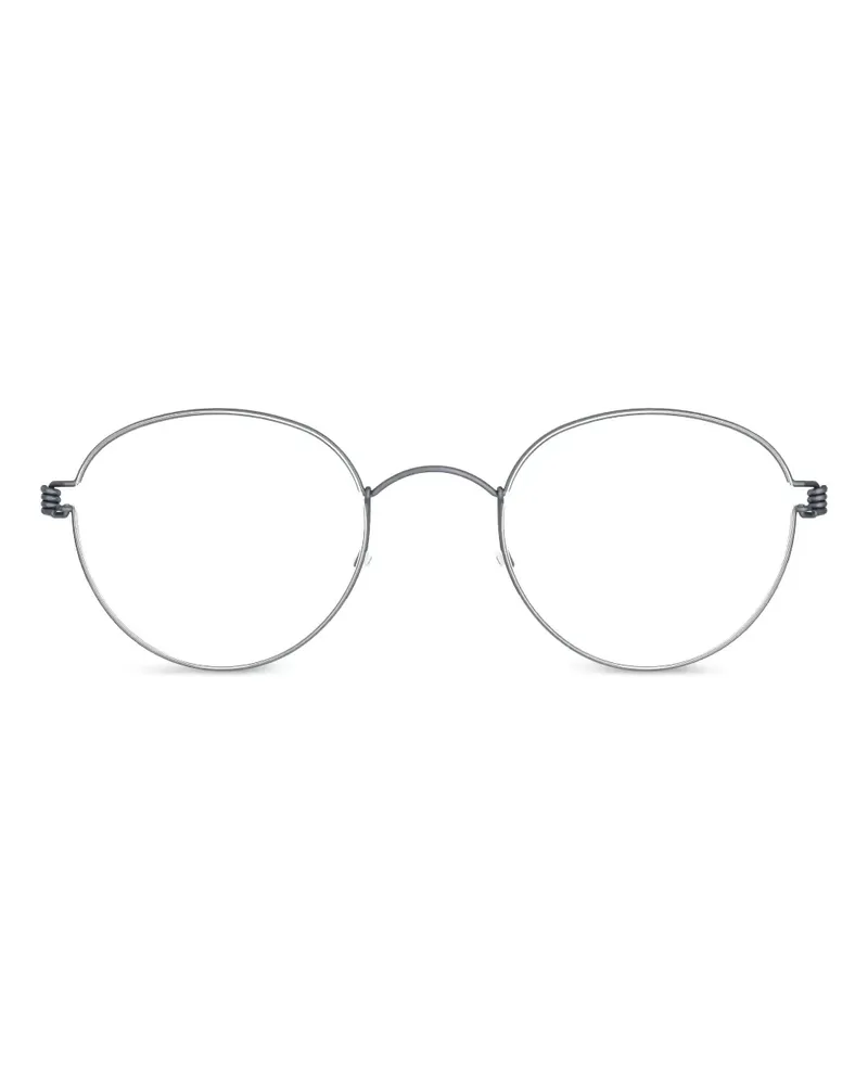 Lindberg Brille mit rundem Gestell - Silber Silber